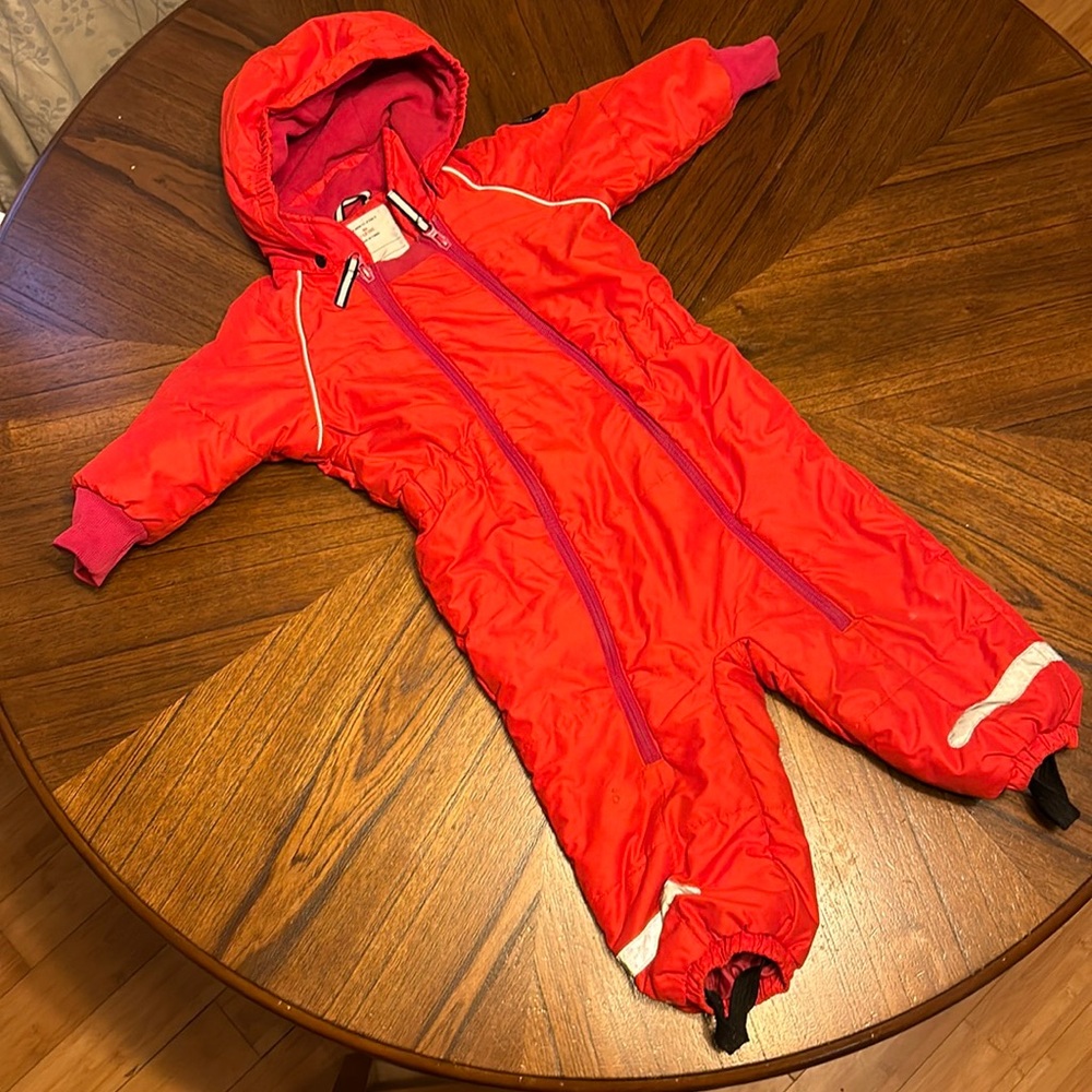 Baby snowsuit.